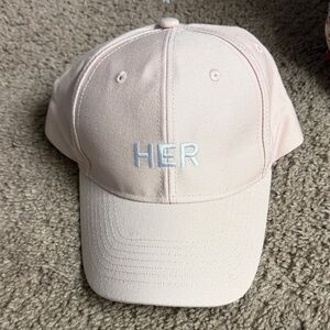 Burberry Light Pink Cap with Gold Buckle